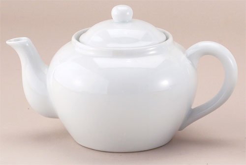 6 Cup White Ceramic Tea Pot with Infuser 6 Cup White Ceramic Tea Pot with Infuser