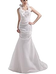 Organza/Taffeta Mermaid Sleeveless  Dress with a Court Train 