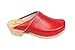 Lotta From Stockholm Swedish Clogs : Classic Clog in Red Leather
