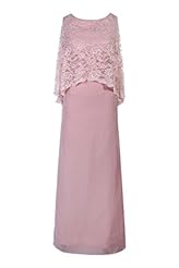 Plus Size A-line Lace Chiffon Sleeveless Floor Length Evening Dress/Mother-of-the-Bride Dress 
