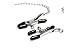 Ball Gag and Chained Nipple Clamps with adjustable pressure (Style2 Black)