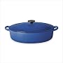 Le Creuset Enameled Cast-Iron 5-Quart Oval Wide Oven, Cobalt