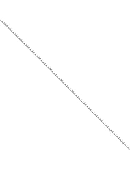 1 mm, Sterling Silver, Mirror Box Chain - 24 inch