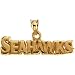 14K Yellow Gold Seattle Seahawks Pendant