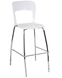 Set of 2 Tone Barstools White