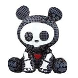 Skelanimals: Dead in Plaid Series 1 Plush - Chungkee the Panda