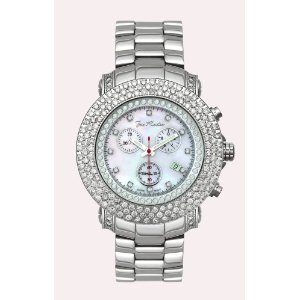 Iced Out Watches Joe Rodeo Diamond Watch 6ct White Mop