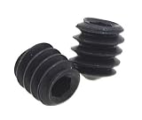Alloy Steel Hex Socket Set Screws w Cone Point M5 Black 1.5mm Pitch