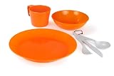 GSI Outdoors Cascadian 1 Person Tableset (Orange)