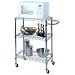 Kitchen & Housewares : Cart Kit - 3 Shelf with Handle (Chrome) (35"H x 24"W x 14"D)