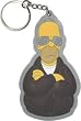 Simpsons Homer Biker Rubber Keychain