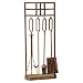 Rustic Copper Finish 4 Pc - Tool Fireplace Toolset