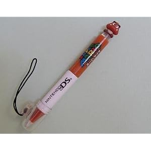 Nintendo Nds Ds Lite Super Mario Stylus Pen with Figure Goomba