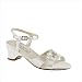 Girls Tina Sandal in White Satin
