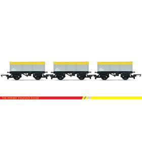 NEW HORNBY WAGON R6483 TRIPLE MINERAL WAGON PACK RAILROAD RANGE