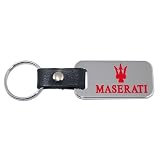 Maserati Chrome Key Chain Fob High-End Quality Dual Red