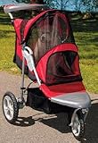 Pet Gear AT3 All Terrain Pet Stroller, Red