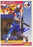 Eric Bullock, Montreal Expos, 1992 Score Autographed Card