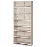 Lyon Workspace Products 8080 8000 Series Closed Shelving - 8 Shelves: 84' H x 36' W x 12' D