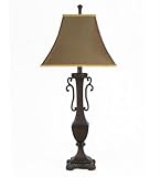 Resin Table Lamp - Leather Look