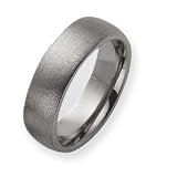 Tungsten Satin Wedding Band Ring - Size 10.5