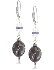 Jordan Alexander Prayer Bead with Moonstone Wire Earrings