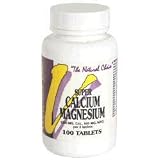 Calcium Magnesium-Vitalabs Cal/Mag Super Supplement, (4 Pack) 1000mg Calcium 500mg Magnesium 100 Tablets