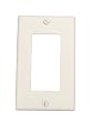 Leviton 021-80401-00W Decora 1-Gang Wallplate, White