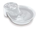 Pioneer Pet Big Max Ceramic Drinking Fountain for Pets, White