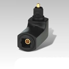 Winkel Adapter Toslink Stecker >Toslink Buchse - abgewinkelt