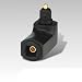 Winkel Adapter Toslink Stecker >Toslink Buchse - abgewinkelt