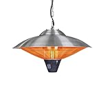 Fire Sense Hanging Stainless Steel Halogen Patio Heater