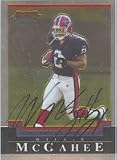 Willis McGahee, Buffalo Bills, 2004 Bowman Chrome Autographed Card