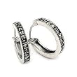 16mm Marcasite Hoop Earrings
