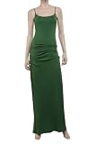 SOLID JERSEY MAXI DRESS