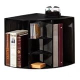 Rolodex 62630 Mesh Corner Desktop Shelf, 20w x14d x13h, Black