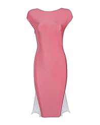 Open-Back Gathered  Nylon/Rayon/Spandex Scoop Neck Club Dress/Evening Dress/Bridesmaid Dress/Wedding Dress  With a Bow(s)