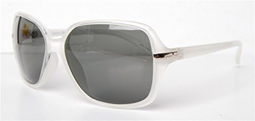Bambolausa Women's Polarize Oversized Sunglasses - Multiple Designs (White1, Gray2)