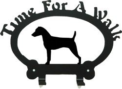 Dog Leash Hook - Russell Terrier (Time for a Walk)