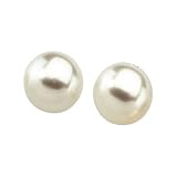 18K Yellow Gold Paspaley South Sea Cultured Fine Full Button Pearl Earrings - 11.00mm