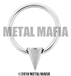 STEEL CAPTIVE RING WITH SPIKE BALL