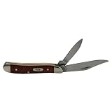 Case Knives 28702 Peanut Pocket Knife with Smooth Chestnut Bone Handles