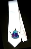 Party Decoration Necktie with teapot, pot, China, kettle, Asia, pottery, decorative, design, jug, container