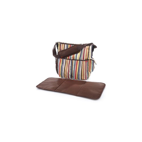 Imagen 3 de Skip Hop DUO-CAN-STR - Bolso para pañales y cambiador con diseño de rayas, multicolor