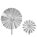 from Gardens2You Garden Ornament Windmill In Stainless Steel Large