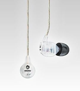 Shure SE115-CL Sound IsolatingTM Earphones with Dynamic Microspeaker II and Fixed Cable (Clear)