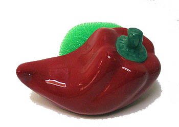southwestern CHILI PEPPER Kitchen SCRUBBY HOLDER decor