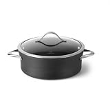 Contemporary Nonstick 5 Quart Saucier with Glass Lid