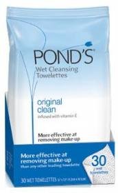  Pond's Lingettes nettoyantes humidifiées Original Clean - Formule à la vitamine E - 30/paquet