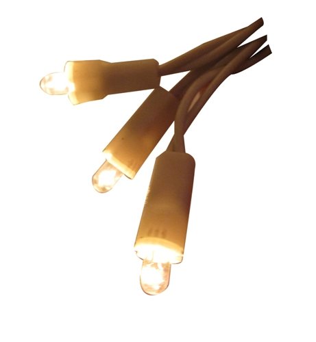 GKI Bethlehem Lighting LED Warm White 60-Light Micro Light Set, White Cord